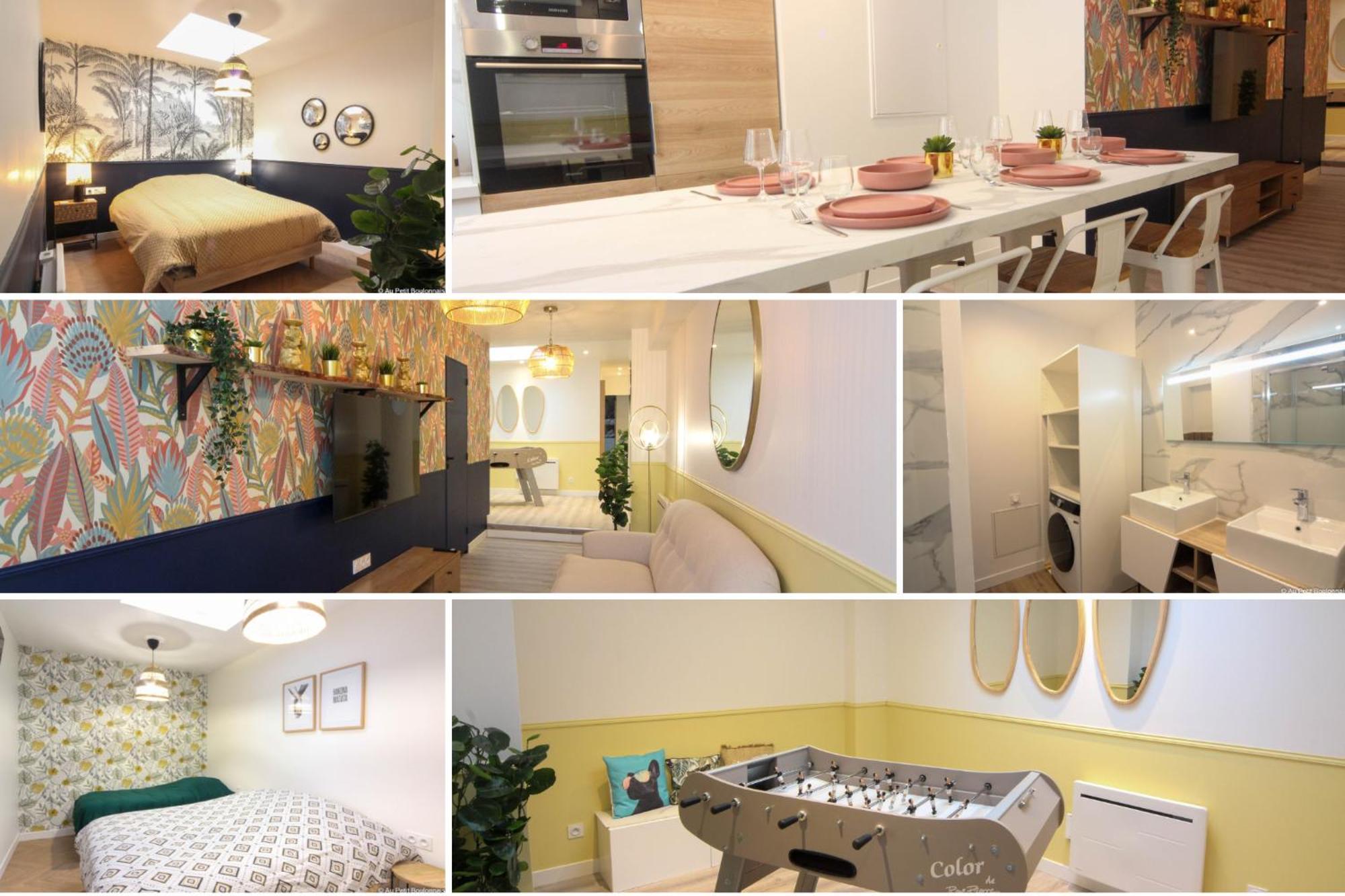 Au Nouveau Boulonnais - 4 Appartements Charmants Pour Couples, Familles Et Groupe D'Amis, Vieille Ville Et Centre Ville De Boulogne Sur Mer Ngoại thất bức ảnh