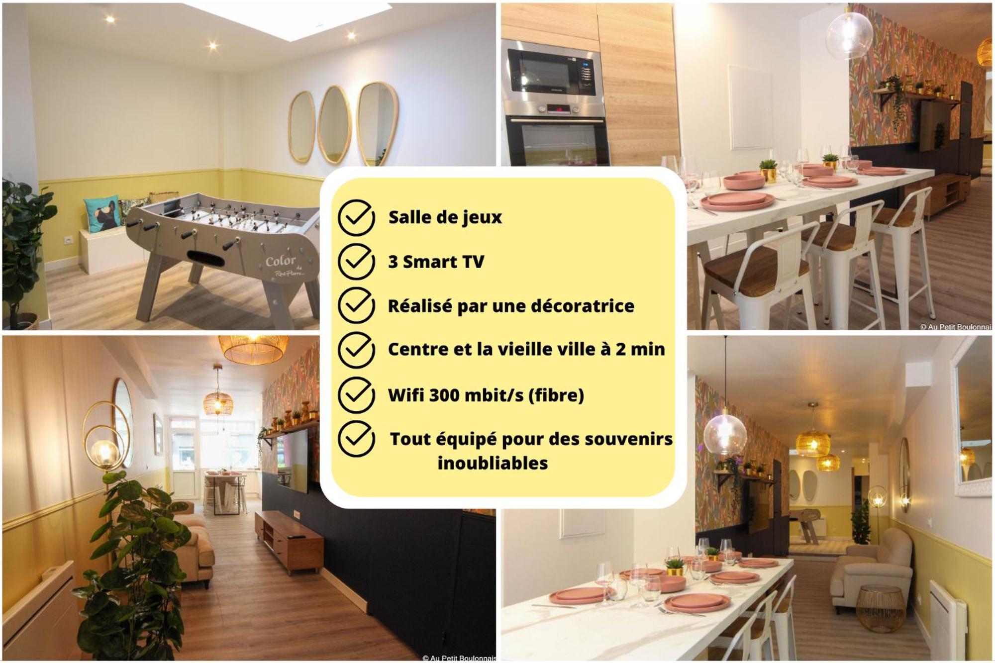 Au Nouveau Boulonnais - 4 Appartements Charmants Pour Couples, Familles Et Groupe D'Amis, Vieille Ville Et Centre Ville De Boulogne Sur Mer Ngoại thất bức ảnh